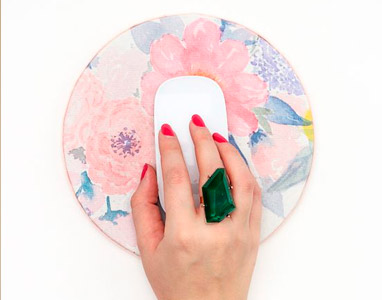 Mouse pad | 6 lindas e fáceis DIY no Pinterest | MCarolina.com.br
